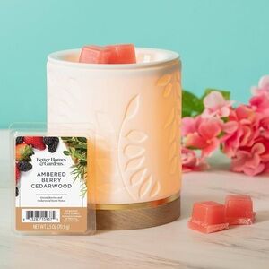NewLot Of 4 Better Homes & Gardens Ambered Berry Cedarwood Wax Melts 2.5 oz Each